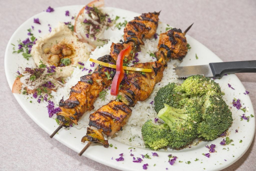 Kebob plate at Aristo Café in Torrance