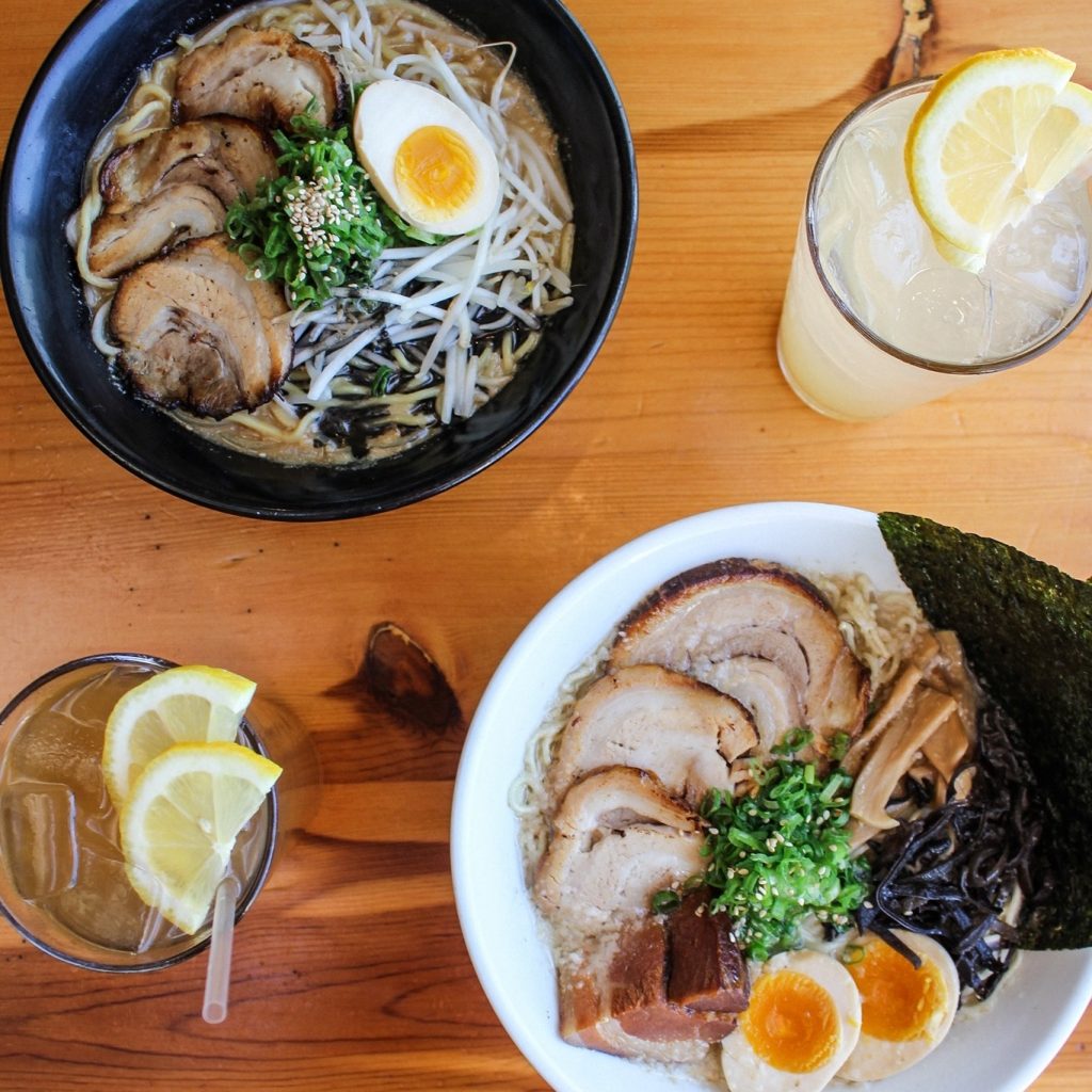 Bowls of ramen at Ramen Yamadaya in Torrance