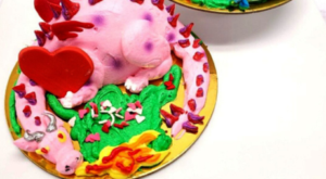 Love dragon cake at Torrance Bakery