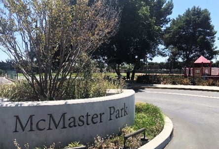  McMaster Park Entrance sign