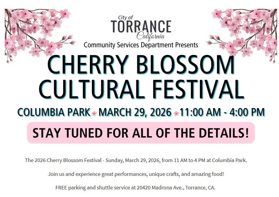 flyer for Cherry Blossom Festival