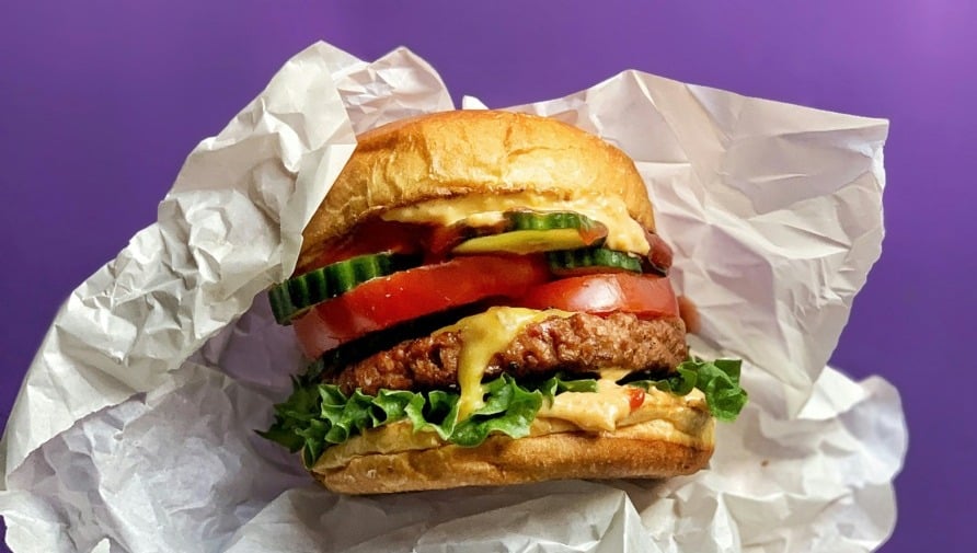 burger, vegan