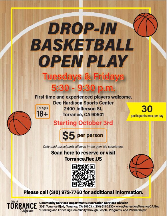 Drop-In Basketball Open Play