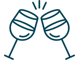 icon of two glasses cheersing