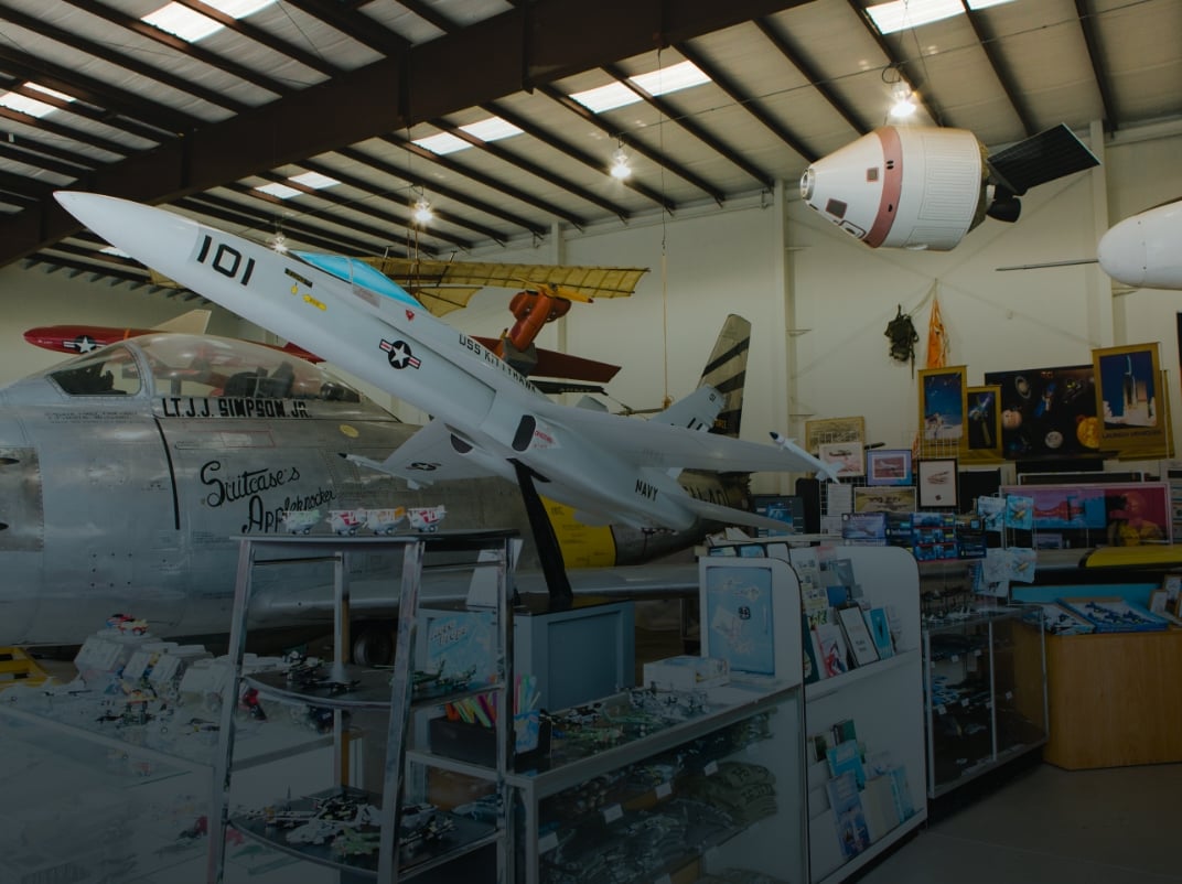 Image of the Western Museum of Flight airplane collection