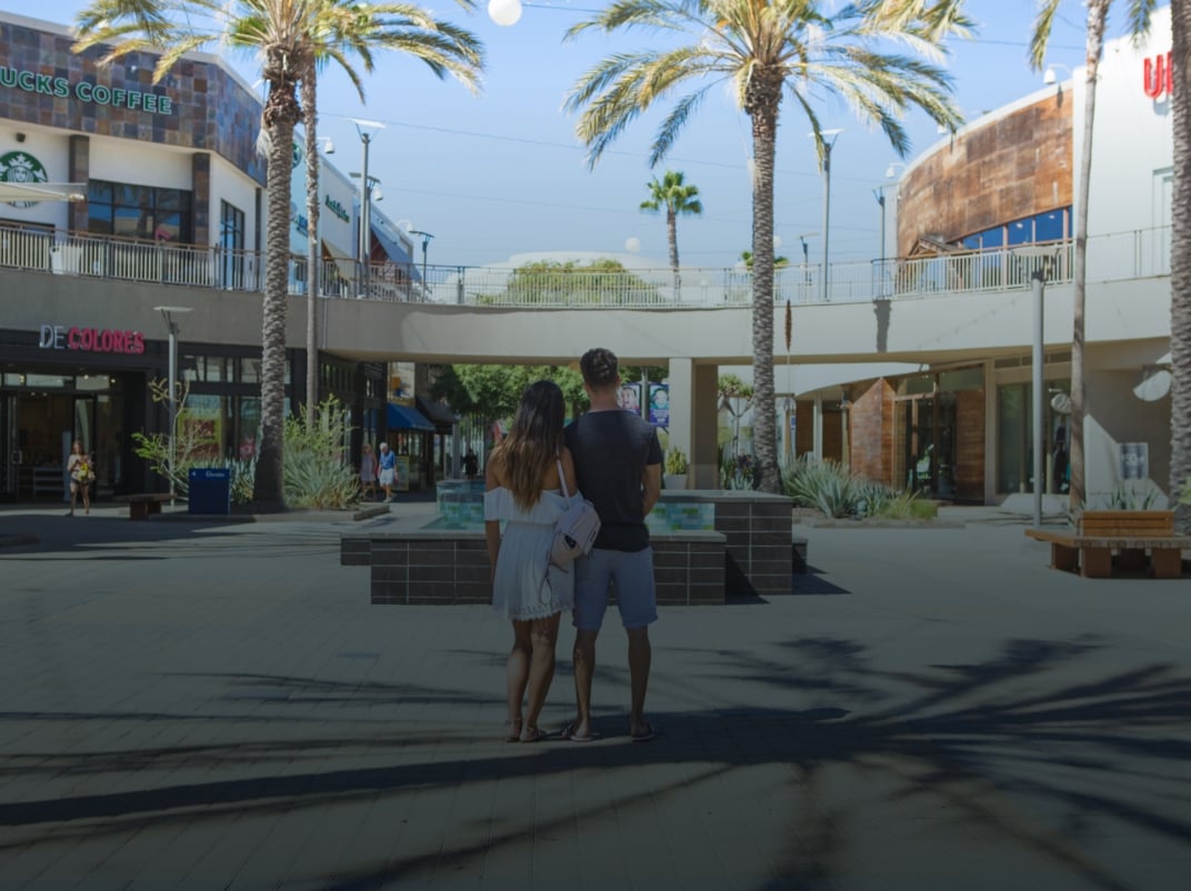 Couple at Del Amo Fashion Center shopping