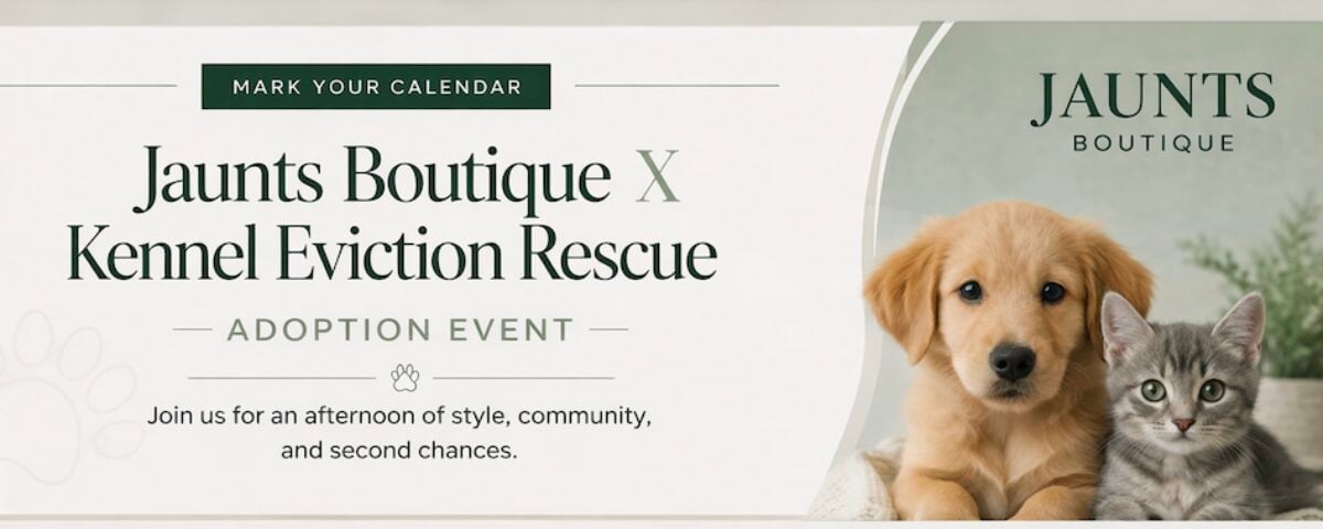 Jaunts Boutique Kennel Eviction Rescue Adoption Event