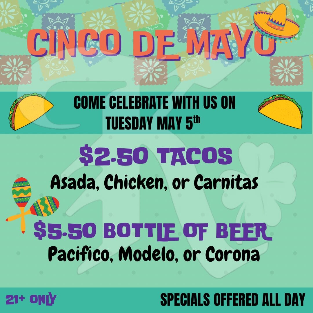 Cinco de Mayo Celebration at Keegan's Sports Lounge and Grill 2026 Flyer