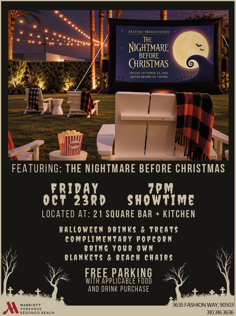 21 Square Halloween Movie Night poster
